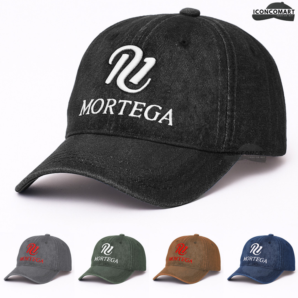 TERBARU TOPI BASEBALL LOGO MORTEGA/TOPI BASEBALL PRIA DAN WANITA /TOPI BASEBALL DENIM - TPI-100