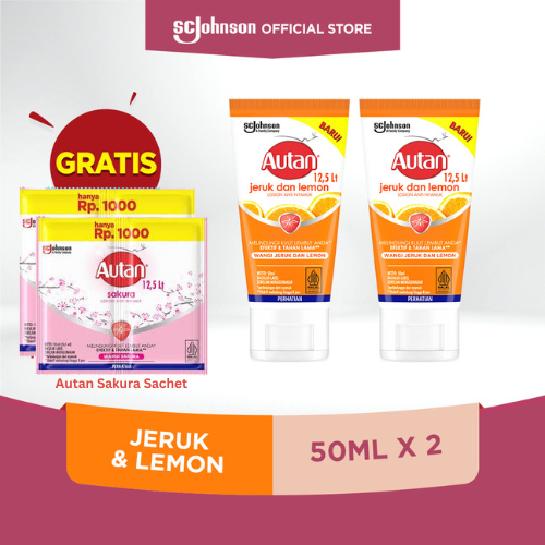 Buy 2 Get 2 Citrus Soft Tube 50ml FREE Autan Sakura Sachet