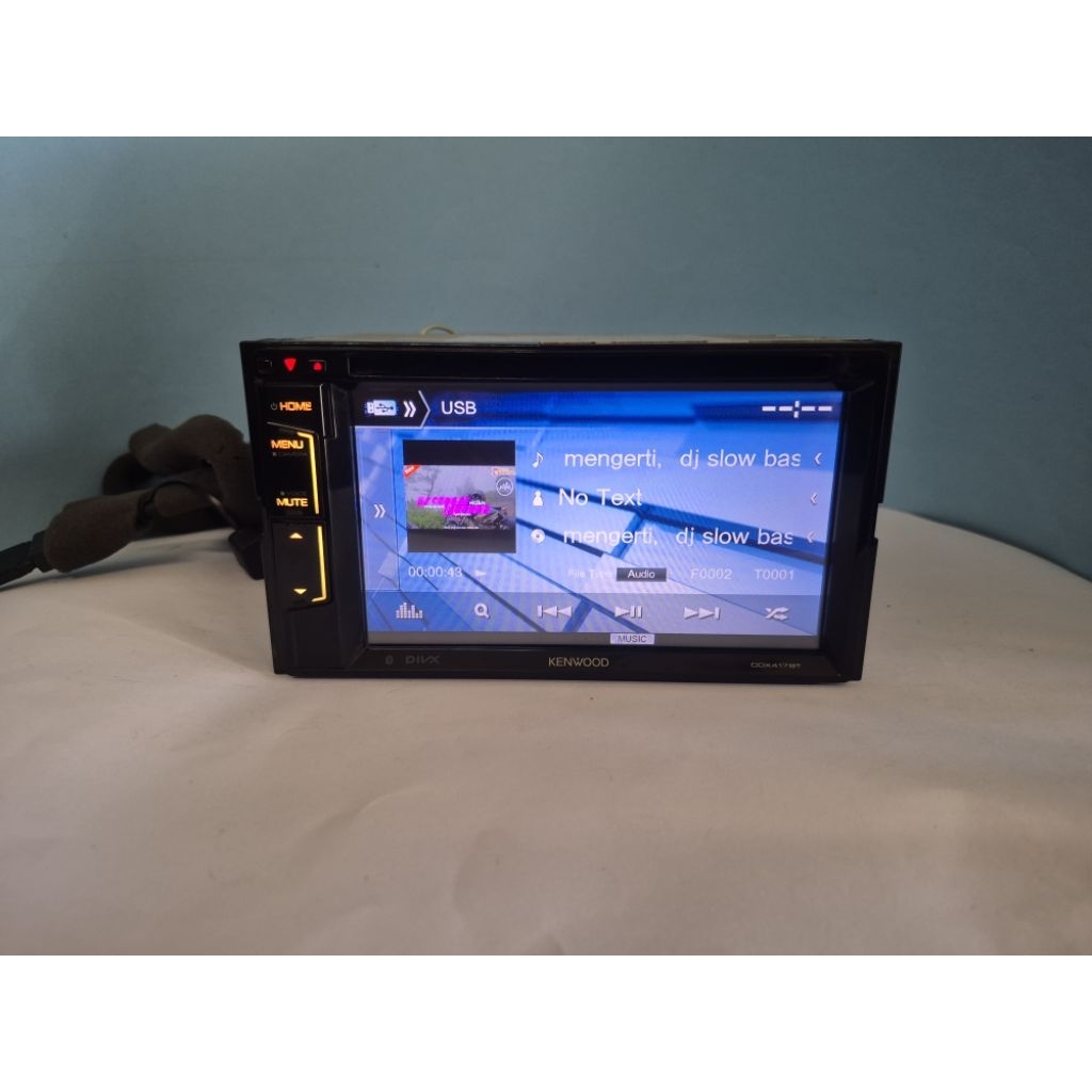 head unit kenwood ddx 417bt Original bekas berkualitas