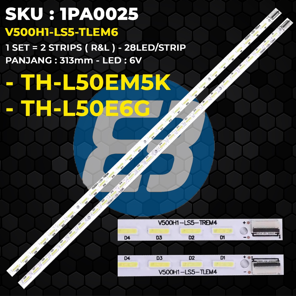 Backlight TV PANASONIC 50 Inch TH-L50E6G TH-L50EM5K V500H1-LS5-TLEM6