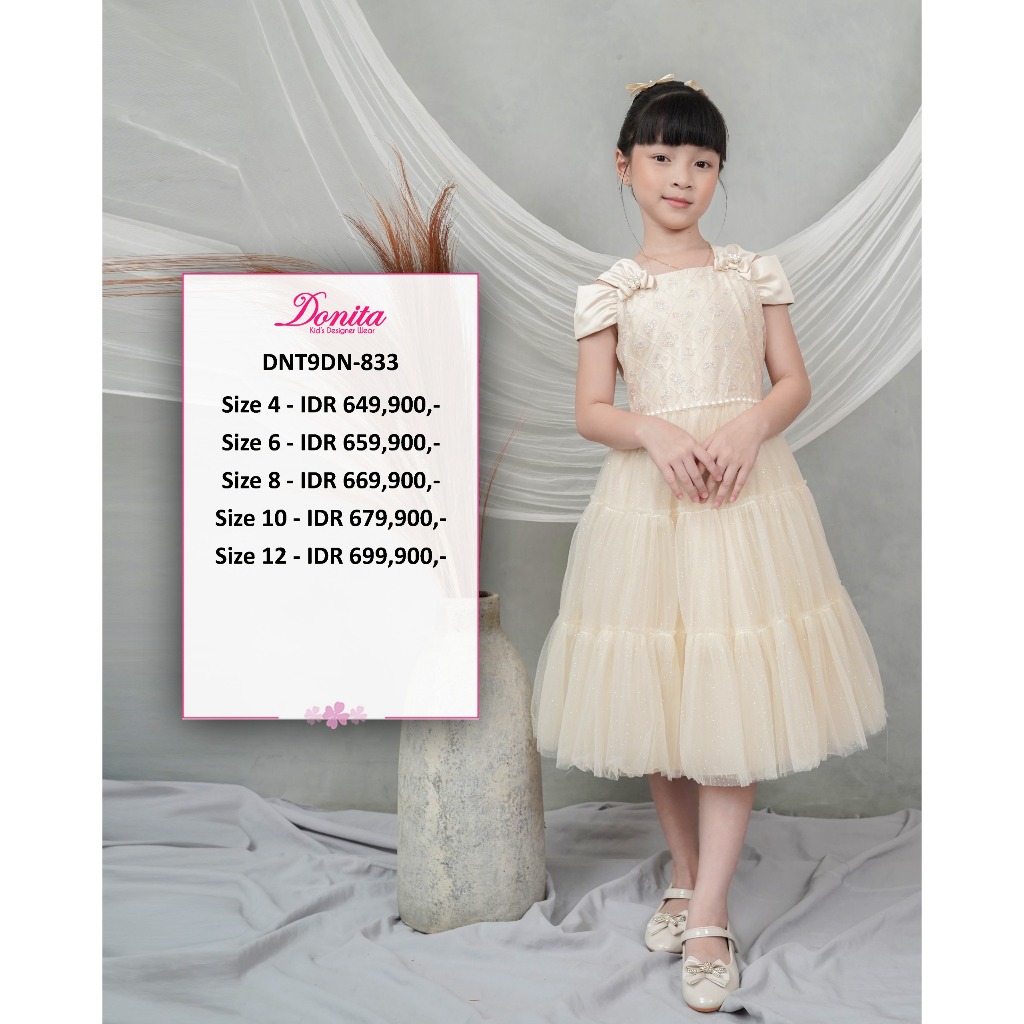 DRESS PARTY ANAK PEREMPUAN BRAND DONITA DN-833