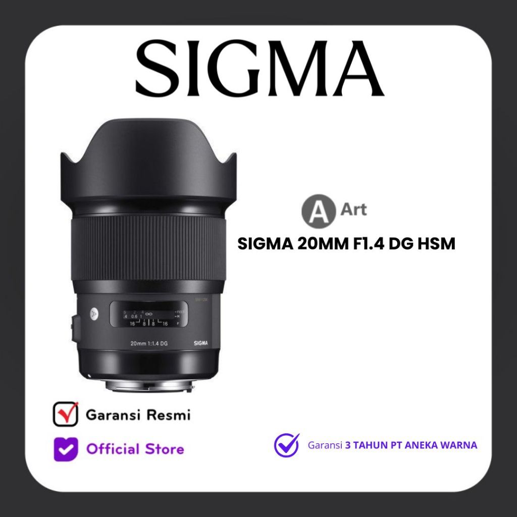 SIGMA 20mm f1.4 DG HSM NIKON F-MOUNT NIKON DSLR