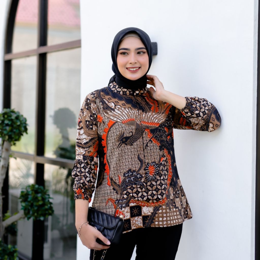 Blouse Batik Wanita khas jogja Motif Klasik Elegan