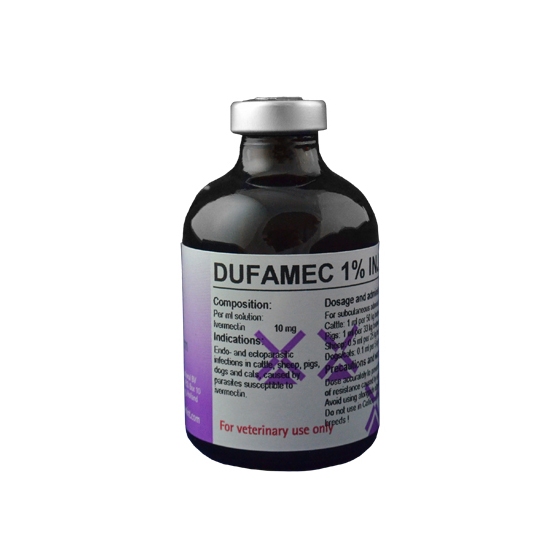 PREMIX- Dufamec 1% Inj 50 ML - Obat Cacing Kutu Gudig Scabies Ampuh Sapi Kambing Babi Domba