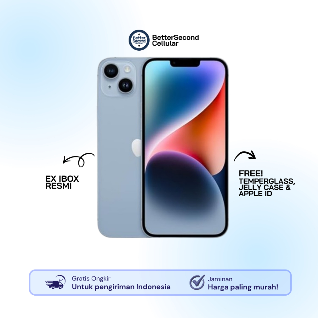 iPhone 14 Second 128Gb 256Gb Fullset Original Garansi Resmi iBox & Beacukai