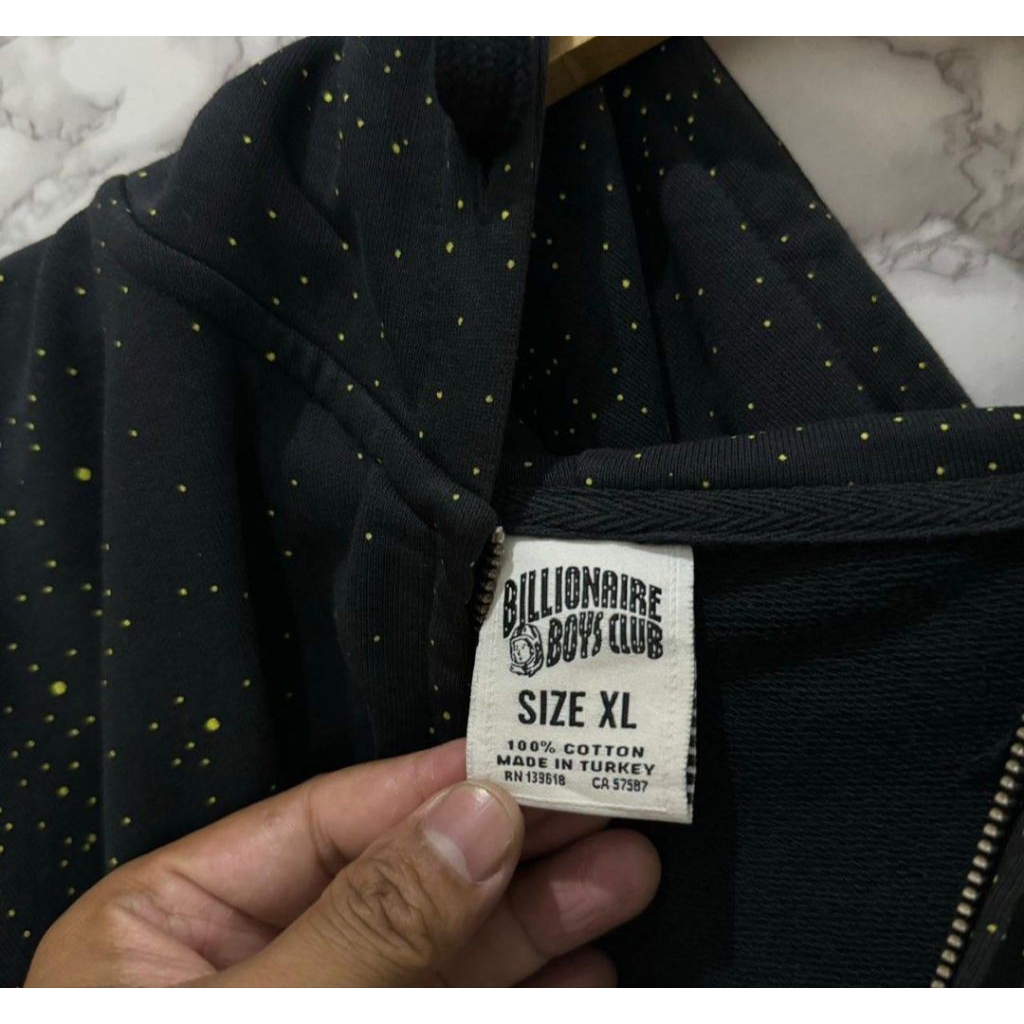 bbc billionaire boys club zipper hoodie no minus xl