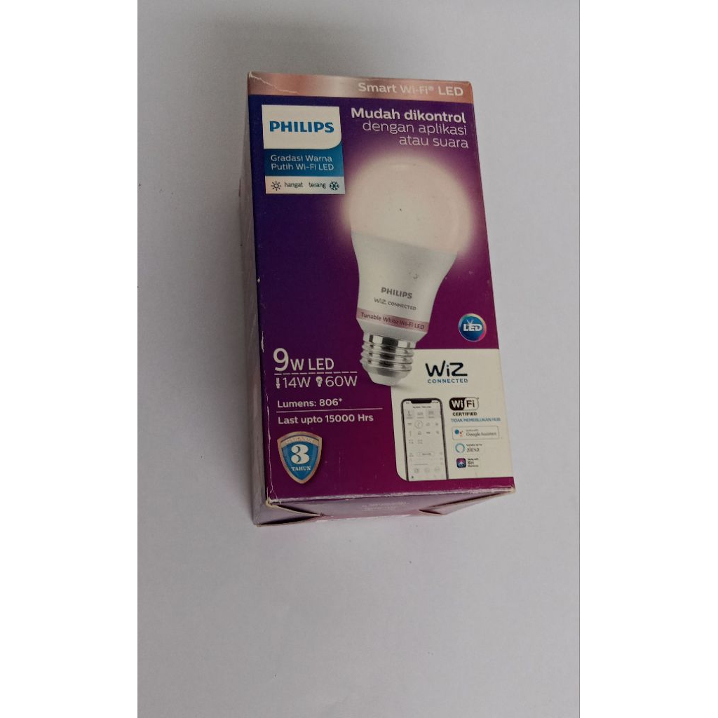 philips smart led wifi lampu wifi philips 9 watt