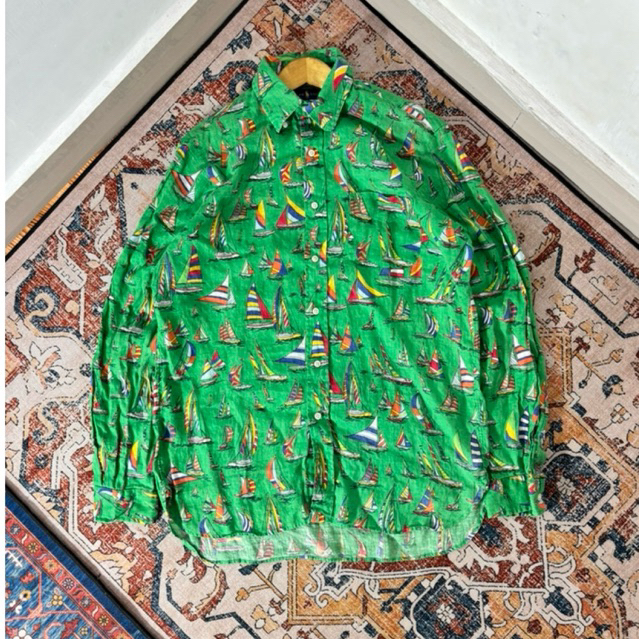 KEMEJA PANJANG RALPH LAUREN MOTIF SECOND