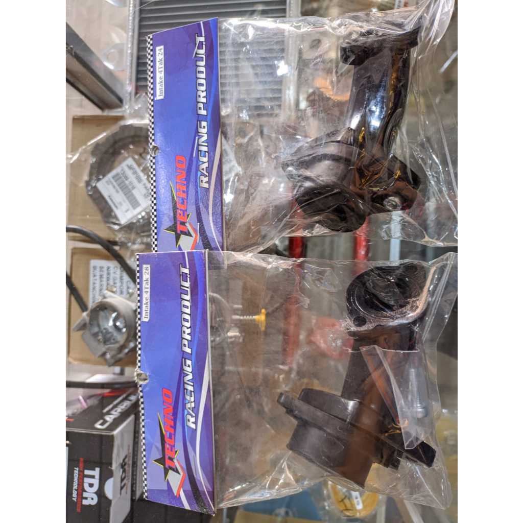 INTAKE MANIPOL MANIFOLD KARBU KARBURATOR TECHNO PE PWK UKURAN 24 DAN 28 JUPITER Z VEGA R LAMA SUPRA 