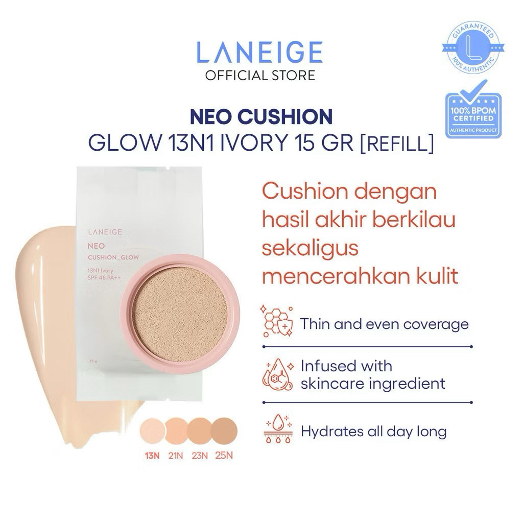 preloved LANEIGE NEO Cushion Glow 13N1 Ivory 15gr [REFILL]