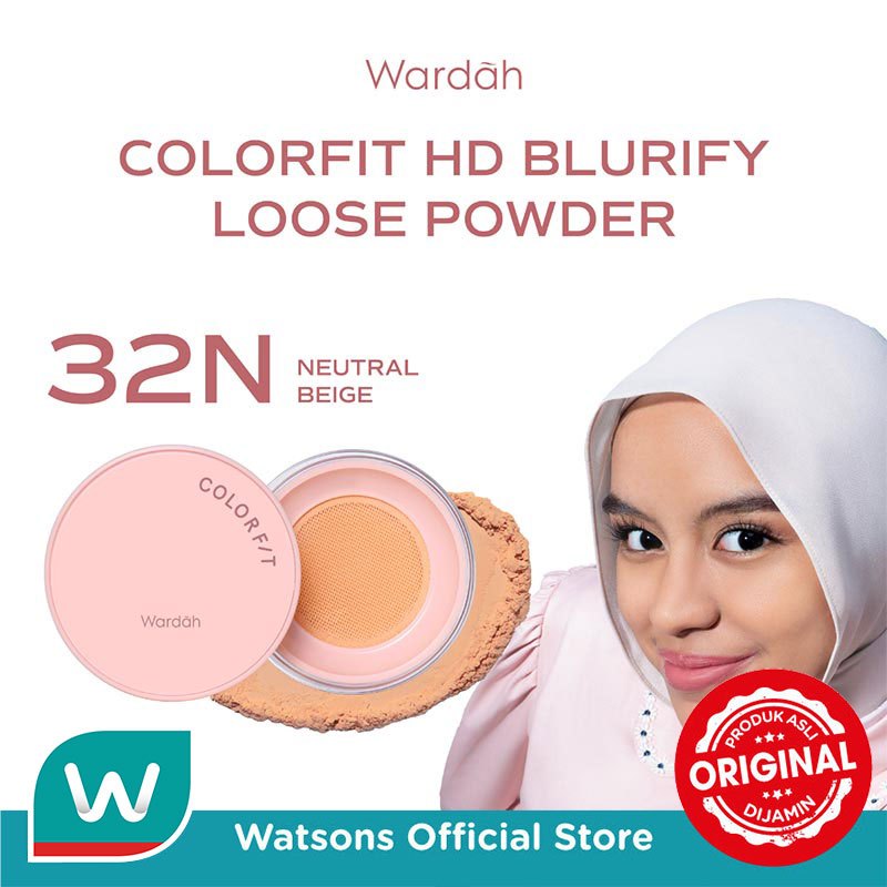 Wardah Colorfit HD Blurify Loose Powder 32N Neutral Beige 15g