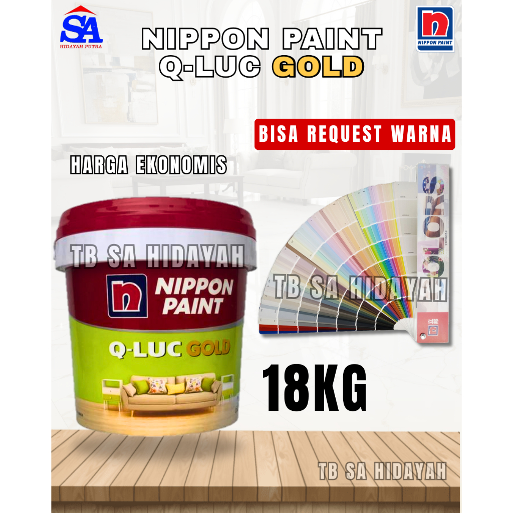 Cat Dinding Nippon Paint Qluc Gold 20 Kg All Warna Request Sage Green Earthling PAIL EMBER BESAR