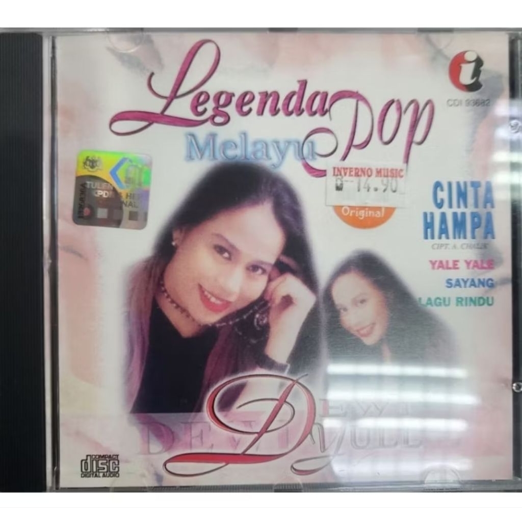 cd import dewi yul legenda pop melayu cinta hampa