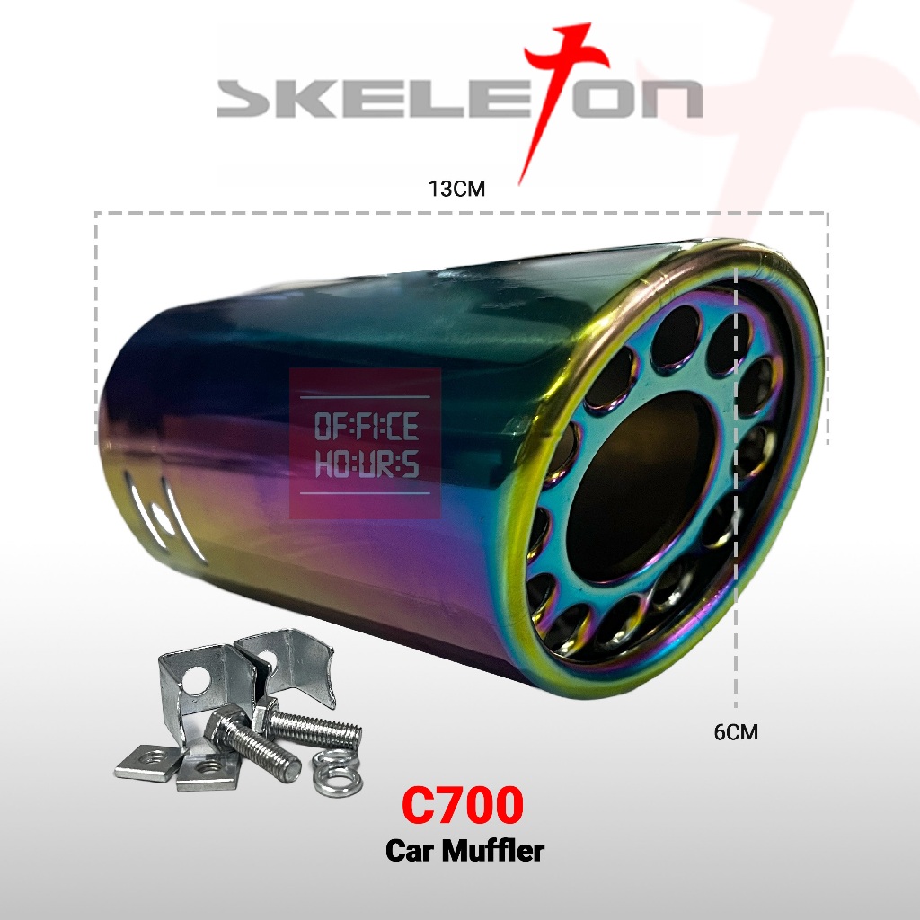 Muffler Car 6.3CM - Buntut Knalpot Mobil C700