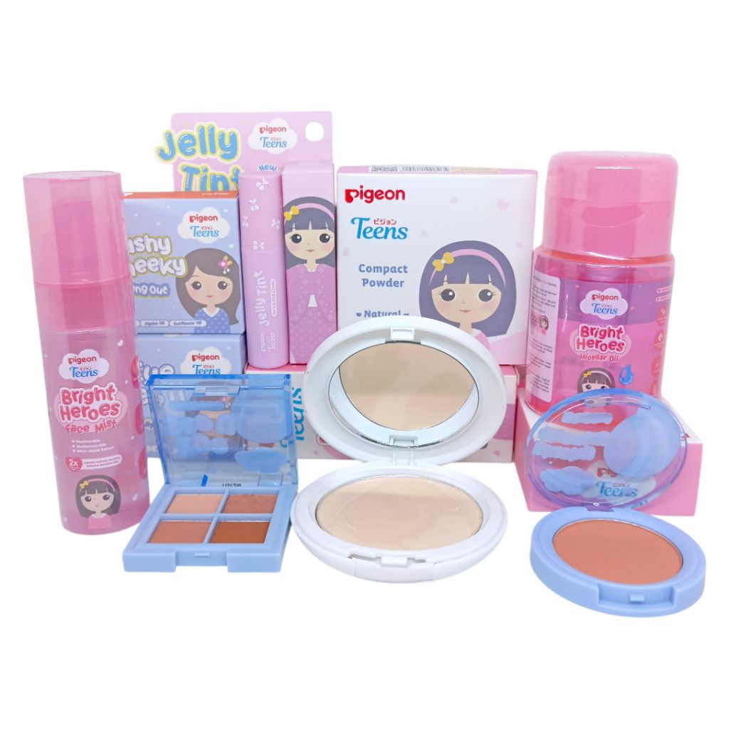 Paket Pigeon Make Up Untuk Anak - Anak/Paket Make Up Lengkap Bedak Eyeshadow Blush On