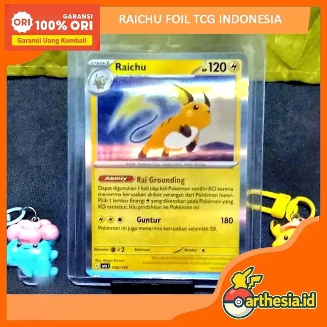 RAICHU FOIL 056/190 POKEMON TCG INDONESIA