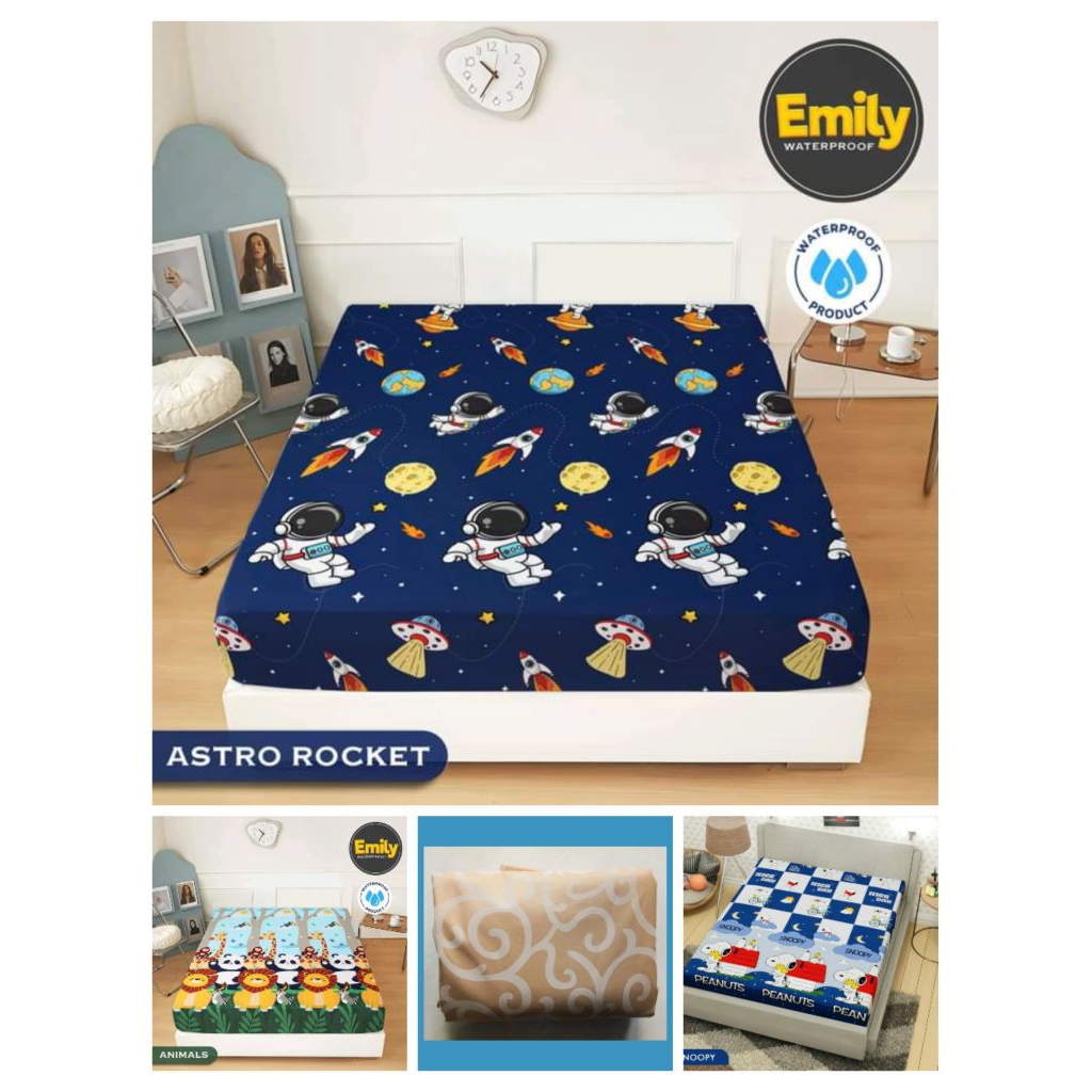 Sprei Waterproof Motif uk. 180x200x45