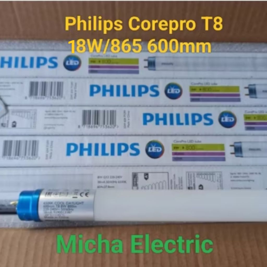 Lampu Philips Corepro T8 18W/865 120cm / LED Neon TL T8 Philips Corepro 18W/865 1200mm