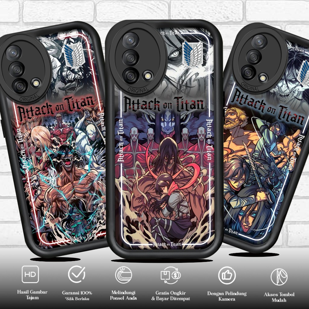 Case Premium Compatible For OPPO A74 4G A95 4G F19/S Motif [ AOT NW ] Cover Handhphone Casing Softca