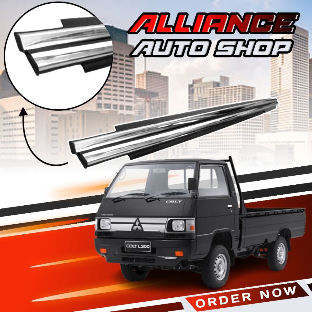 Karet pelipit kaca pintu luar MITSUBISHI L300 CHROME