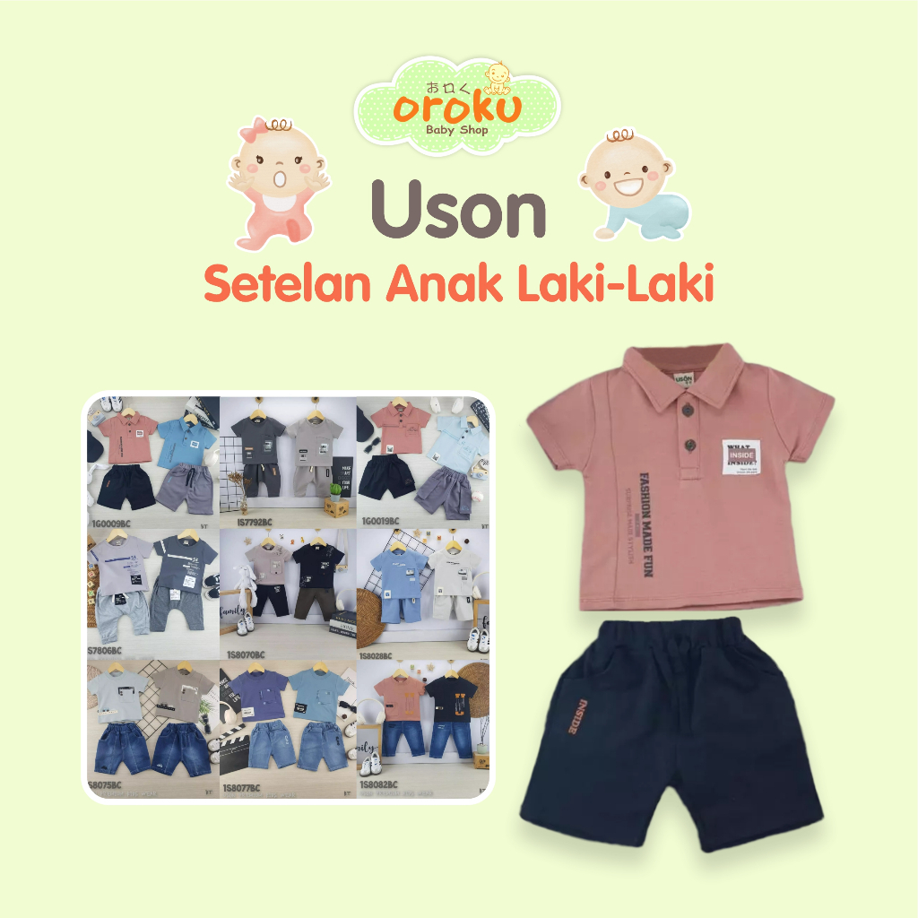 USON SETELAN ANAK LAKI LAKI / BAJU SETELAN ANAK