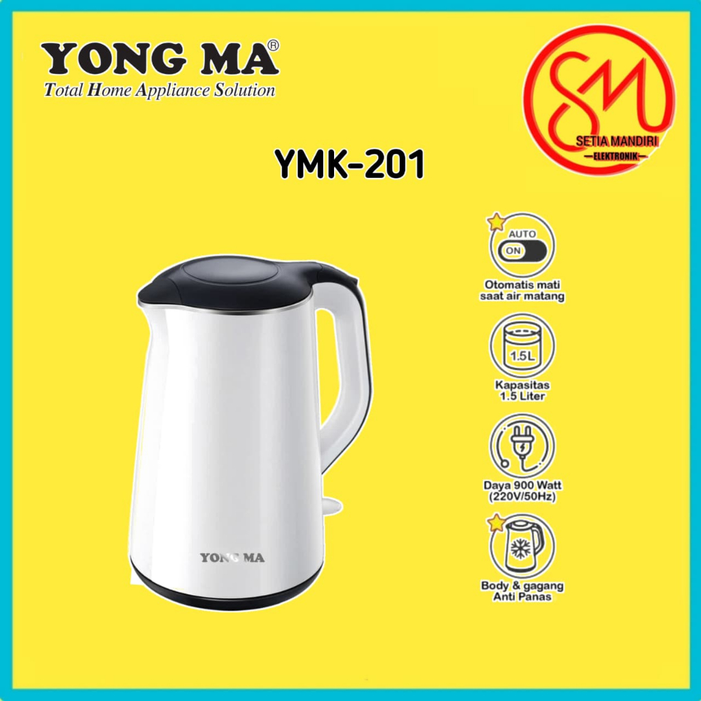 Yong Ma Kettle YMK 201 Teko Listrik Electric