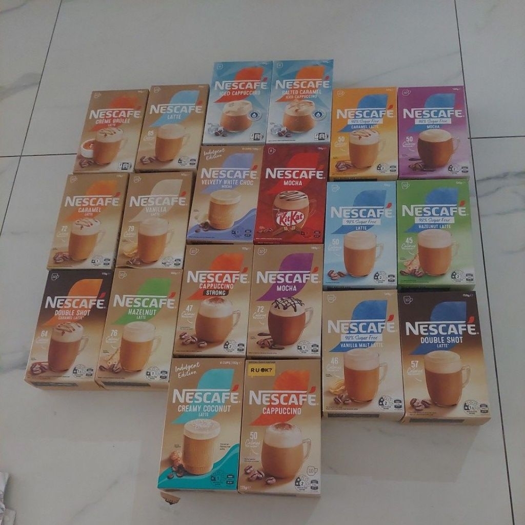 BACA DESKRIPSI !!!! NESCAFE coffee kopi iced latte cappuccino strong vanilla mocha  KEMASAN ECER PER