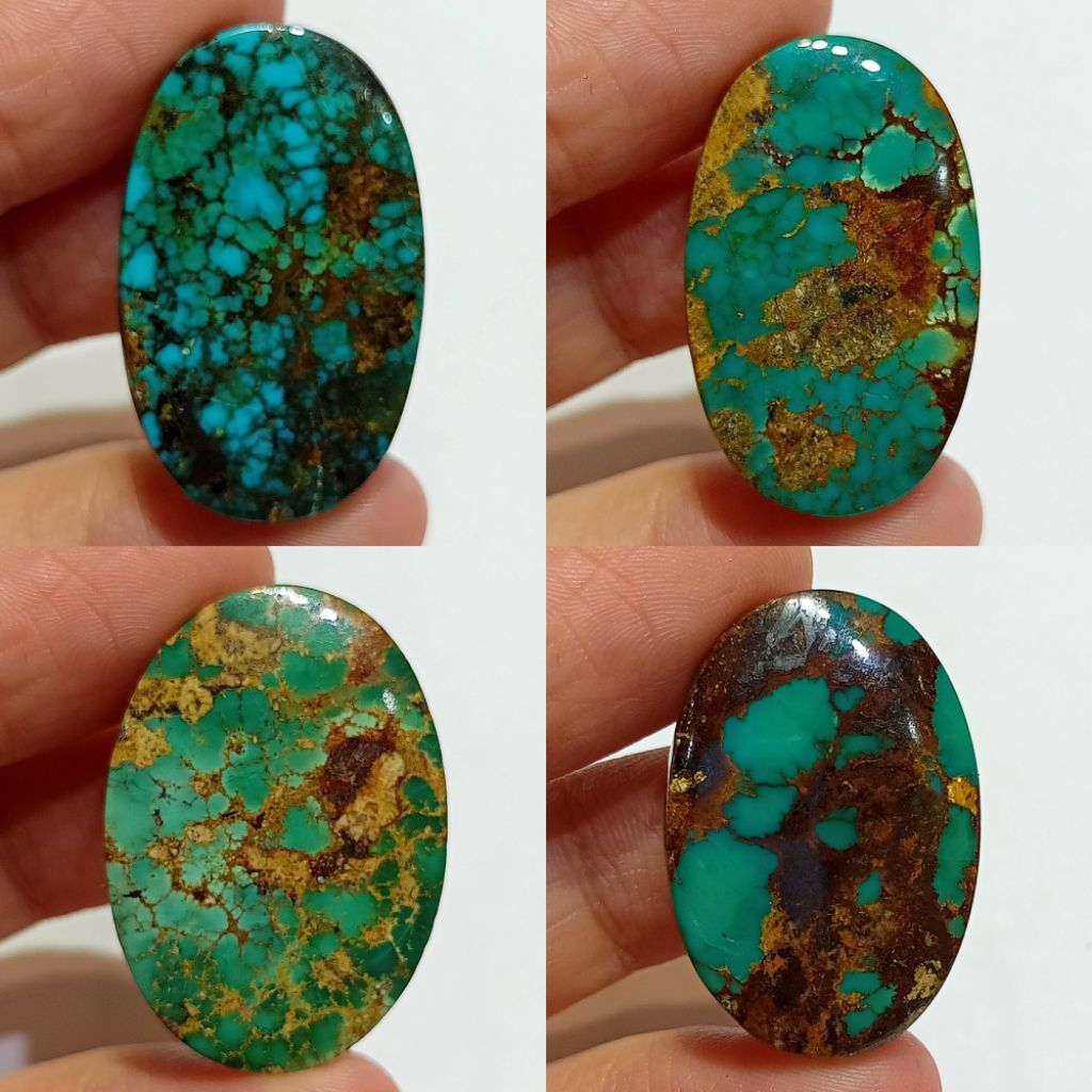 Batu pirus Persia hijau