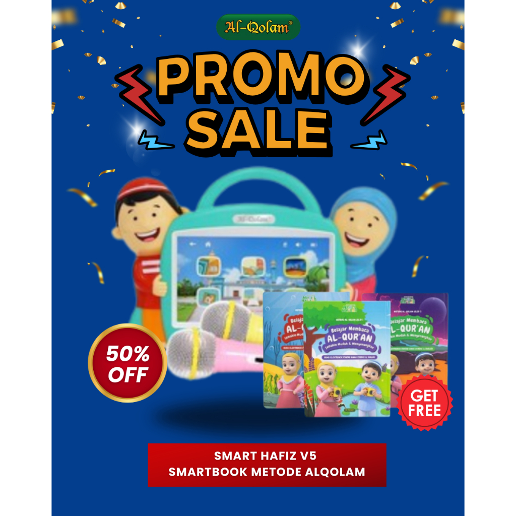 Smart Hafiz V5 Bundling USB/Smartbook Metode Alqolam/Hafiz Go/Hafiz Card