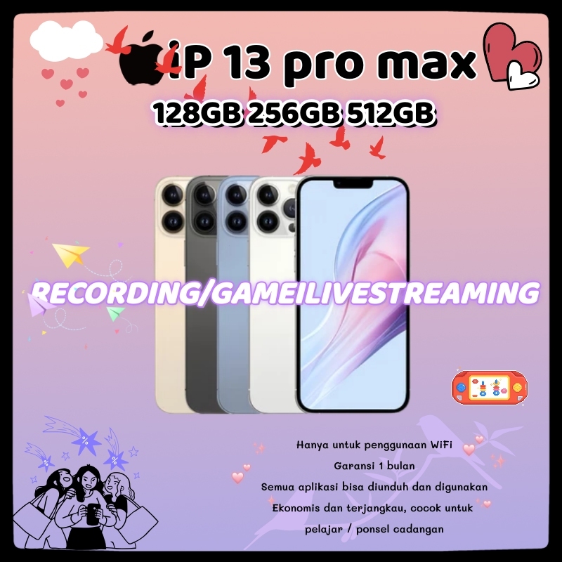 Apple iPhone 13 Pro max Indonesia Ready Stock, iP13 Pro max 128/256/512GB, Second