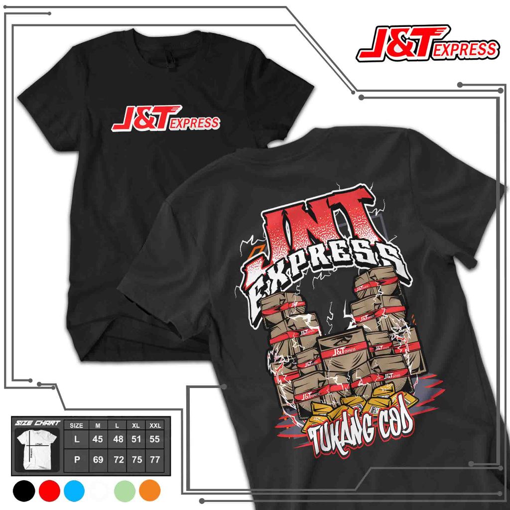 STAR RACE Kaos Tshirt Baju Distro JNT Express Ekspedisi Tukang COD Premium Terbaru