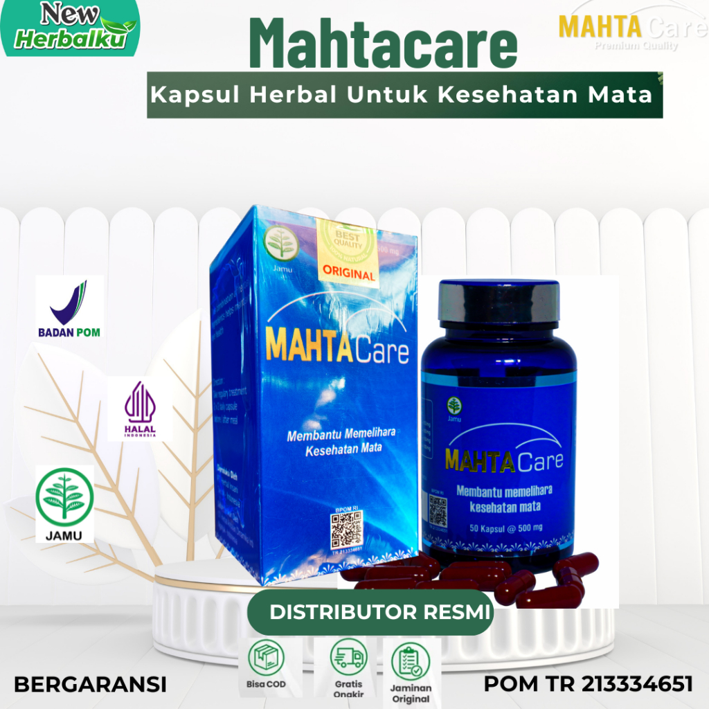 Mahta Care -  Herbal Untuk Kesehatan  Mata Isi 50 Kapsul  100% ORIGINAL BPOM