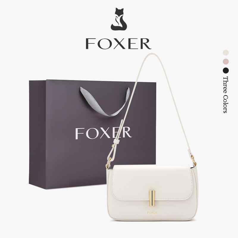 FOXER  Tas Bahu Wanita yang Ringkas dan Portabel  Tas Selempang yang Simpel dan Elegan  Tas Wanita y