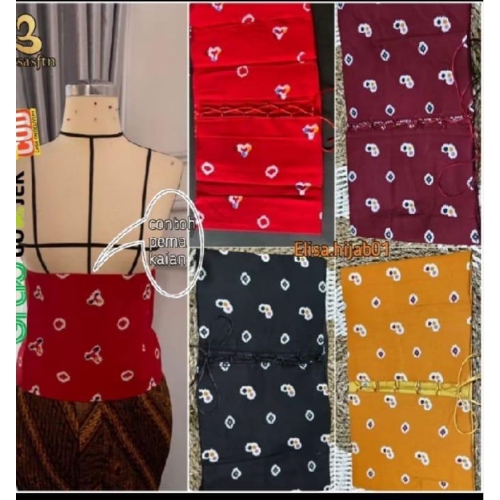 selendang,,angkin kemben // angkin instan // motif jumputan