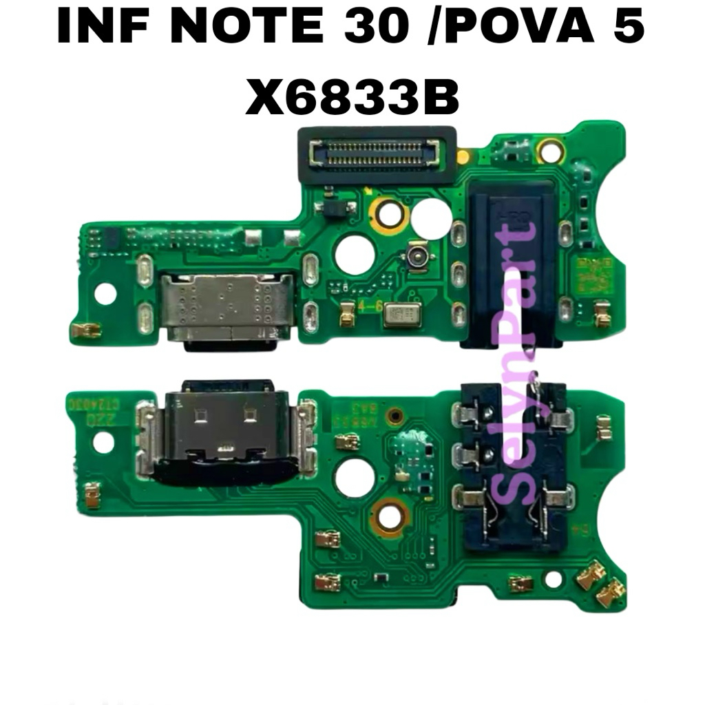 PAPAN CAS / PCB CAS / CONECTOR CAS HP INFINIX NOTE 30 / POVA 5 (X6833B)