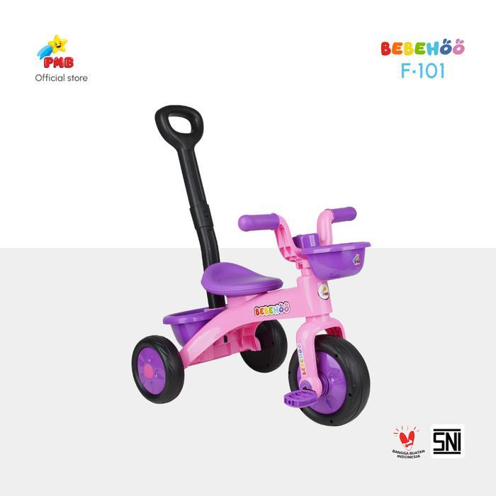 Sepeda roda tiga anak bebehoo F101 pmb sepeda anak roda tiga pmb bebehoo