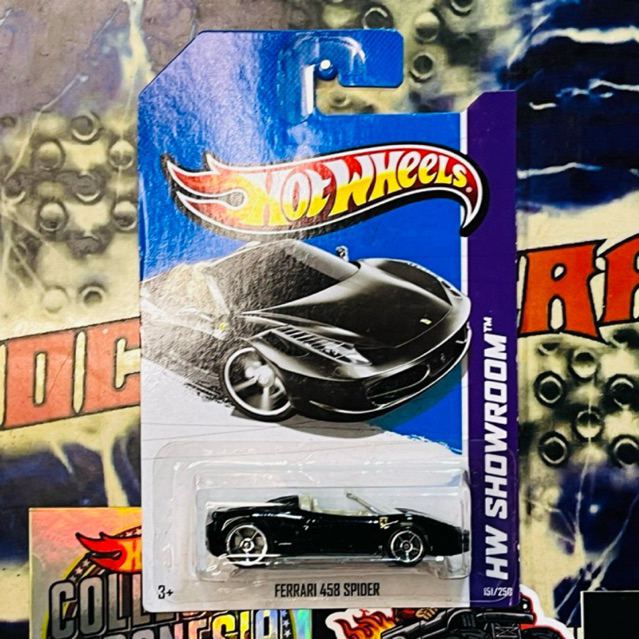 DIECAST HOT WHEELS FERRARI 458 SPIDER COLLECTOR