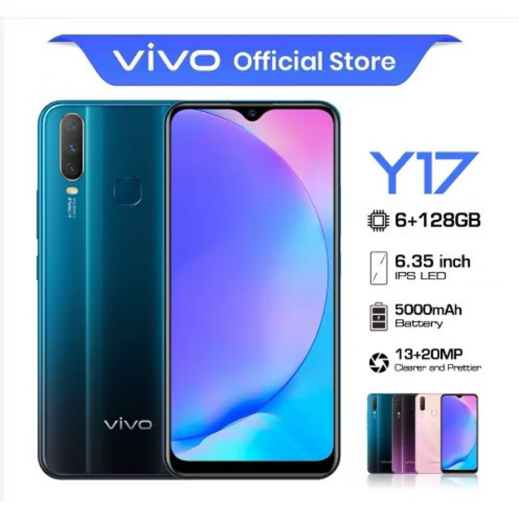 hp vivo y17 ram 8/256gb,y67 ram 6/128gb,y71 ram 6/128gb baru full phone 6.35 inci handphone sidik ja