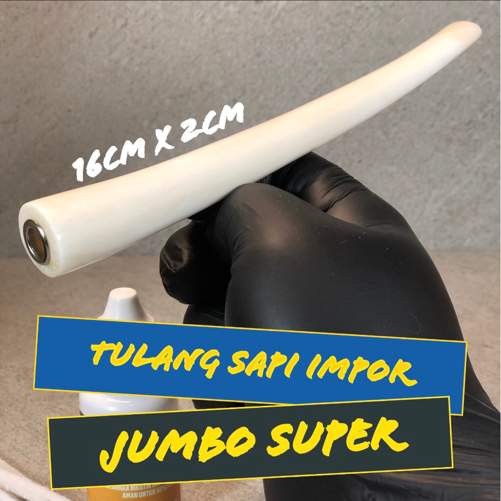 Pipa Rokok Tulang Sapi Impor Premium Panjang