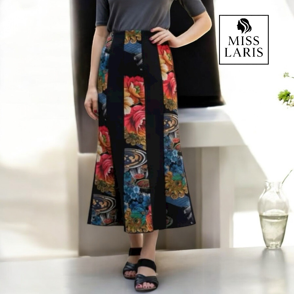 Rok Bangkok Pecah 8 Premium Panjang  7/9 Mewah Tebal Kombinasi