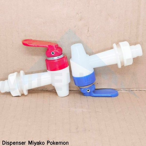 Kran Dispenser Air Miyako / Keran Air Galon Drat Luar / Merah Biru / Panas Dingin Model Pokemon