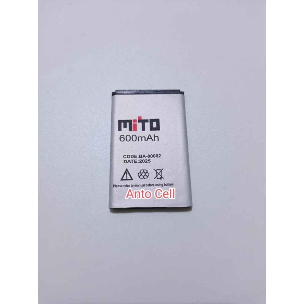Baterai Mito BA-00002 Mito 101 135 120 122 128 168 181 570 battery batre batrai hp