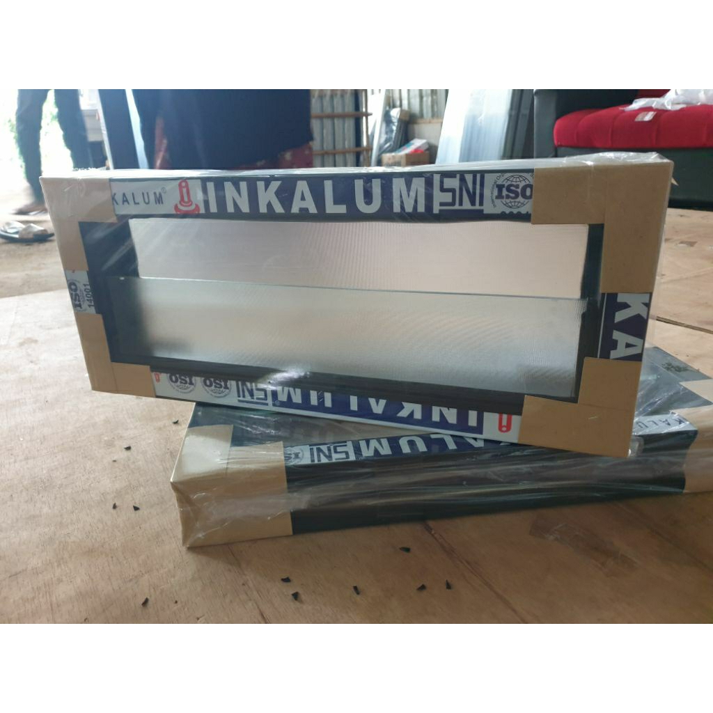 Boven Zig Zag Aluminium/Boven Kaca plisir/ventilasi aluminium