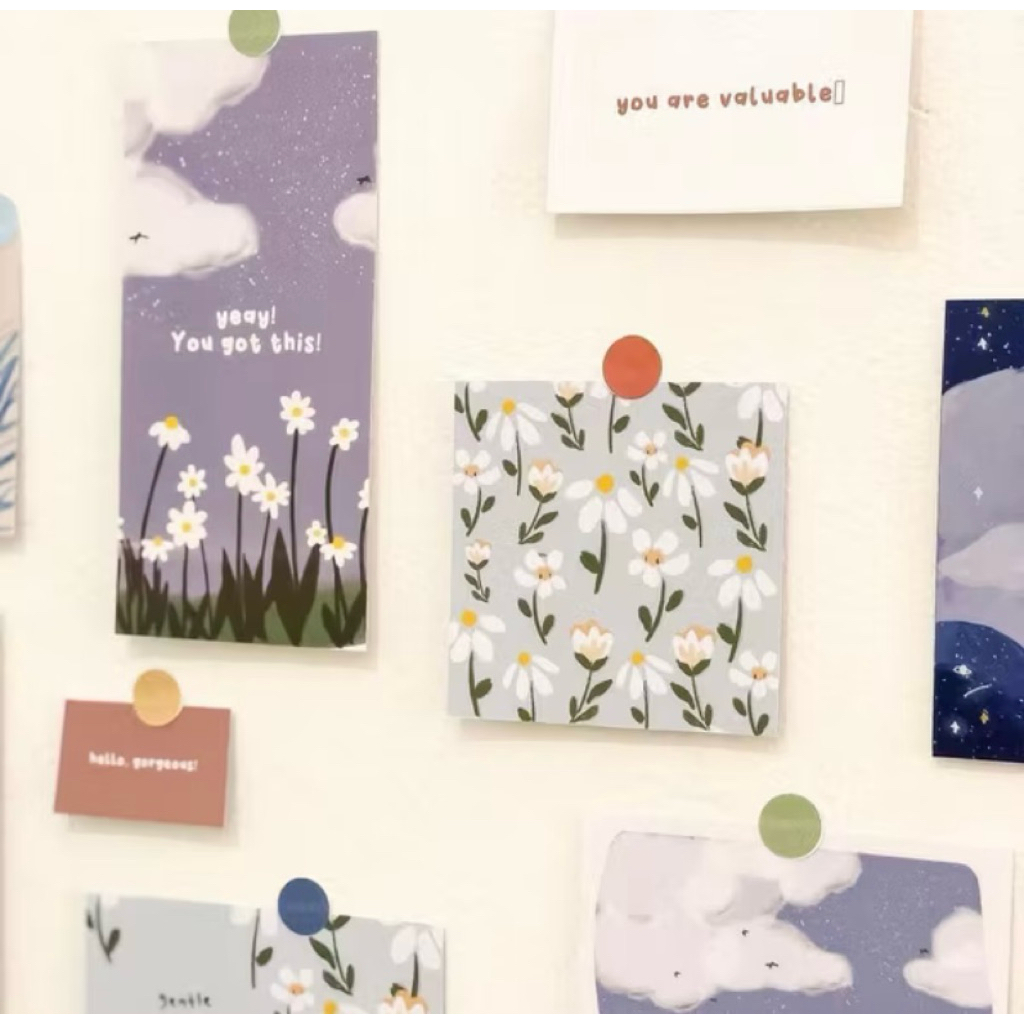 Sticker / Poster Dinding Mini Wall Decor Asthetic  Ala Korea