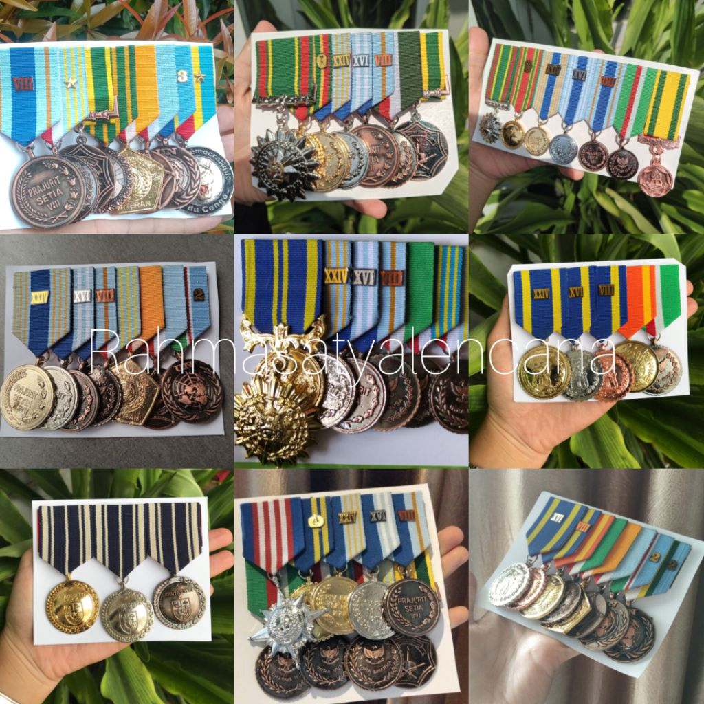 [COSTUM] Satyalencana TNI POLRI PRAMUKA PNS – Tanda Jasa Medali Resmi Seragam PDH PDU