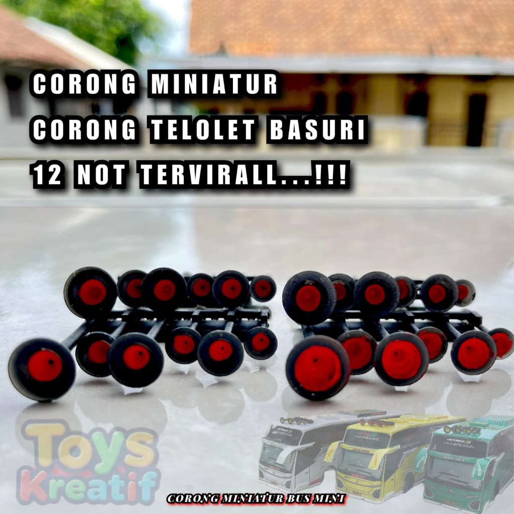 miniatur corong atas basuri 6 not cocok untuk semua miniatur mobilan