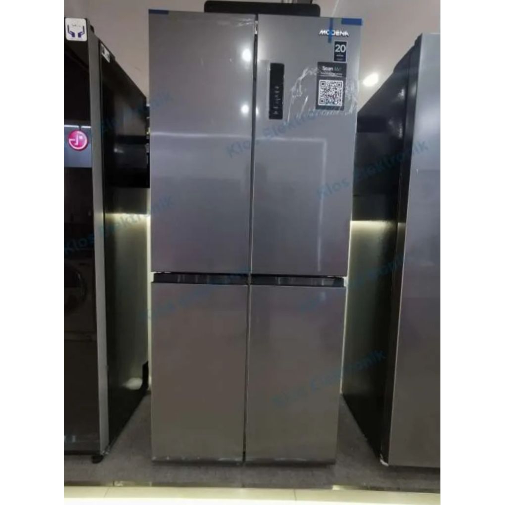 KULKAS MODENA 4 PINTU INVERTER RF4311MADS INVERTER GARANSI RESMI 20 TAHUN