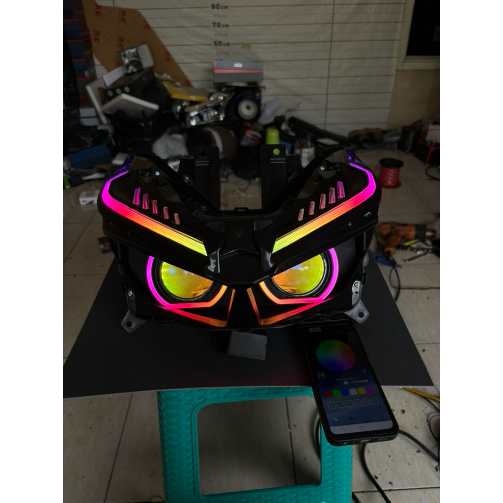 Paket Biled Full RGB Belang Vario New Gen 1/2 l Lampu Biled Vario New 125/150 Full Set l Projie Bile