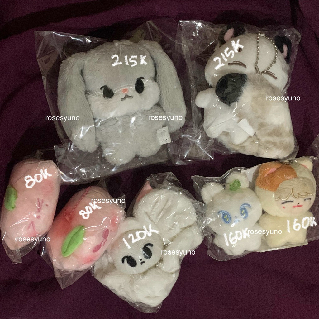 preloved doll nct doyoung jaehyun dyotokki chilljaen seoljaen peach mini haddo scruncies