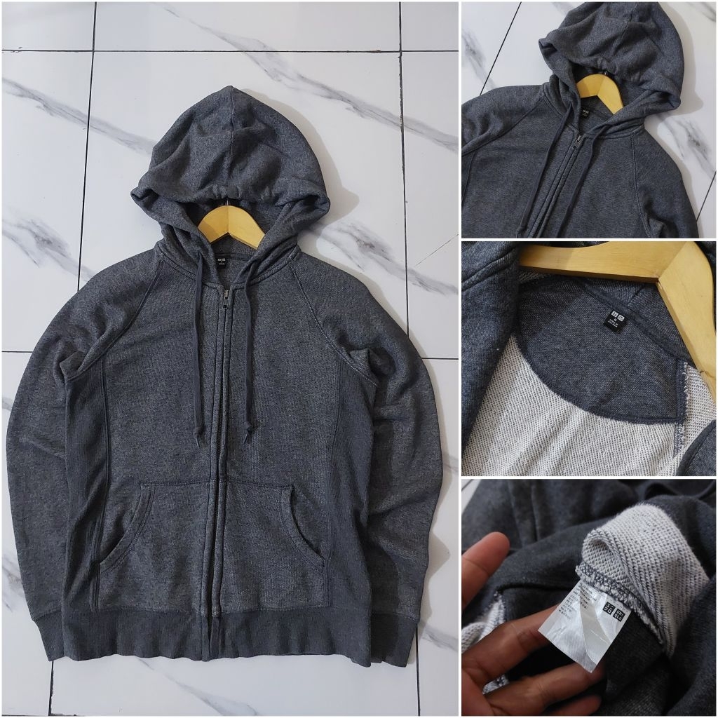 Hoodie Zipper UNIQLO ABU MISTY [ second original ]